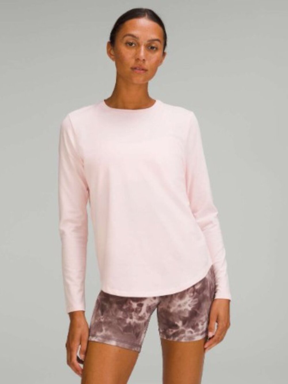 Lululemon Love Long-Sleeve Shirt - Color Strawberry Milkshake